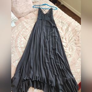 Free People Adella Maxi Slip dress